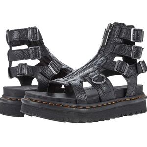 Dr Martens Black Leather Women's Olson Gladiator Sandals - like new! Size 8